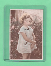 Shirley Temple  1930's  Annonymous Spanish  2 Sided  Film Star Card Very Rare C picture