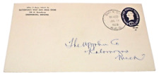 1955 NEW YORK CENTRAL NYC TRAIN #437 CHICAGO & CINCINNATI RPO HANDLED ENVELOPE picture