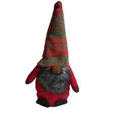 Christmas Gnome Green & Red Holiday Plush Stuffed Animal Fair-Isle Print Cute picture