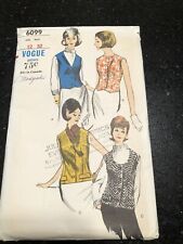 Vintage 1963 Vogue 6099 UNCUT Vest Patterns Size12 picture