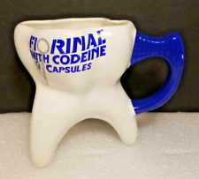 Vintage Florinal  With Codeine Capsules Sandoz 1980S Cup Mug  Tooth Shaped Drug picture