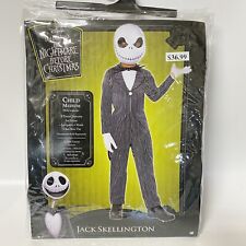 Disney Store Jack Skellington Costume + Skeleton Hands Kids Size 8-10 Medium New picture
