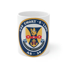 USS Emory S Land AS 39 (U.S. Navy) White Coffee Cup 11oz picture