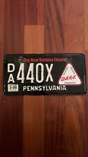 Dare 2008 Pennsylvania Drug Abuse DA 440X Resistance Education License Plate PA picture