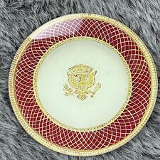 John Derian Decoupage Glass Plate Presidential Crest USA Signed Small Plate 5