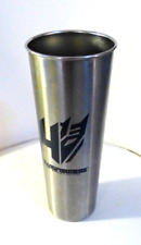 LARGE HOYTS TRANSFORMERS AGE OF EXTINCTION STAINLESS STEEL MUG - 2014 PARAMOUNT picture
