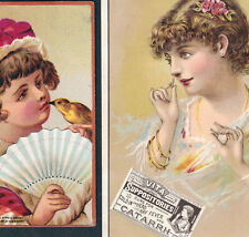 Nasal Electric Battery Quack 1880's Catarrh Hay Fever Vita Cold Victorian Card picture