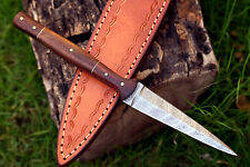 HandMade Damascus Boot Hunting Knife - Hand Forged Damascus Steel Blade 1615 picture