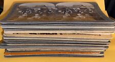 Lot of 38 Vintage Antique Stereoview Stereoscope Photos of Places People Events picture