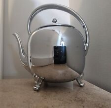 Vintage Forbes Silver Co Three Footed Silver Plate Tea Pot picture