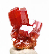 Vanadinite Specimen Crystal Cluster Mineral Geronimo Mine AZ w/ Case & ID card picture