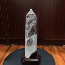 10.8lb Natural Clear Quartz Obelisk Crystal Energy Tower Point Reiki Healing1pc picture