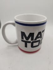 Matco Tools Coffee Tea Mug Cup White Background and Blue Black Red Graphics picture