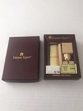 Vintage Etienne Aigner Gold Brass Atomizer With Funnel New In Box Estate picture