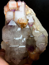 717g WOW Super Seven Fortress Skeletal Amethyst Quartz Crystal Specimen H426 picture