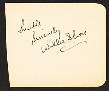 Willie Shore signed autograph 4x5 Album Page Actor / Dancer: Cavalcade of Stars picture