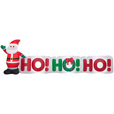 CHRISTMAS 11.5 FT SANTA HO HO HO SIGN  GEMMY Airblown Inflatable picture