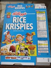 Vintage Kelloggs 1993 Rice Krispies Cereal Empty Unused Flat Box ~Goof Troup~ picture