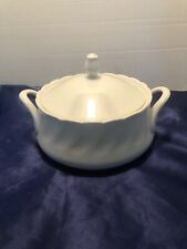 Yorkshire White Fine Porcelain China Tureen/W Lid-Made In Japan picture