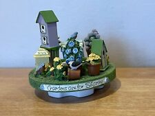 Yankee Candle Capper “Gardens Are For Sharing” Birdhouses, Kathy Hatch EUC picture