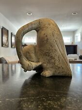 Inuit Carving Mother Bird & Chick (Geese?) Large 28lbs Beautiful Stone Arctic picture