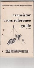 IOR INTERNATIONAL RECTIFIER TRANSISTER CROSS REFERENCE GUIDE 1967 picture