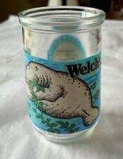 Welch's Vintage World Wildlife Fund Endangered Species Jelly Glasses Manatee #2 picture