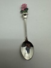 Vntg LONDON WAPW Silver Plate Great Britain SOUVENIR COLLECTABLE SPOON ROSE picture