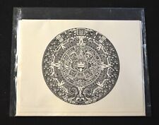 Aztec Calendar Stone Notecard Blank w/ Envelope by Handsome Prints Thermography picture