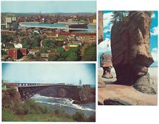 3 New Brunswick Postcards - Chrome - 1970's Vintage - Reversing Falls - Rocks picture