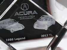 Rare Acura 25th Anniversary Commerative Laser Etched Desk Peice -Acura Legend TL picture