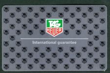 TAG Heuer Warranty International Certificate Guarantee - Stamped - Open picture