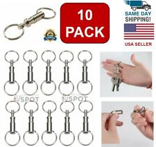 10-Pack Detachable Pull Apart Quick Release Keychain Key Rings/ US  picture
