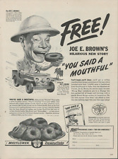 1944 Mayflower Downyflake Doughnuts Joe E Browns Story Book Hilarious Print Ad picture