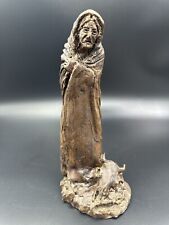 Vintage 1974 Clay Pottery Statue Universal Woman Hand Made 11.5” Tall Signed picture