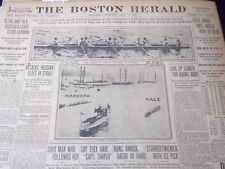 1904 JULY 2 THE BOSTON HERALD - YALE OARSMEN EASILY BEAT HARVARD - BH 46 picture