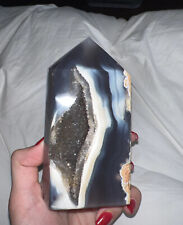 Druzy Agate Tower 5x3 inches 1.9 pounds picture