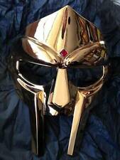 MF Doom Mask Gladiator Mad-villain 18G Steel Brass Face Armor Medieval Helmet  picture