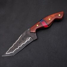 Custom Handmade San Mai Hunting Knife bushcraft Tanto camping knife 80crv2 steel picture