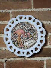 Vintage Pink Flamingo Souvenir Baltimore Hon Plate Shells John Waters picture