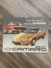 RARE  GENERATION 4  CAMARO  OVER 30 YEARS METAL SIGN 16”x13”    L@@K picture