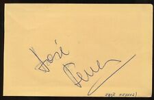 Jose Ferrer d1992 signed autograph 3x5 Cut Puerto Rican Actor Director of Stage picture