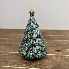 Vintage Ceramic Christmas Tree Made In Brazil  for scents Beads Holiday picture