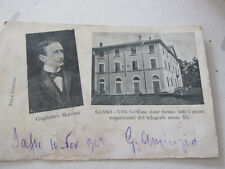 Card Vintage Sasso Villa Gast - Johnson Marconi Shipped 1902 picture