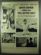 1956 Bayer Aspirin Ad - You Feel Better Fast picture