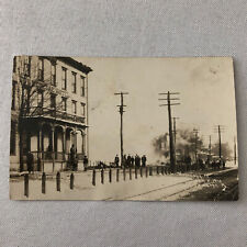 1910 Pennsylvania Hotel Fire Disaster Real Photo Postcard RPPC picture