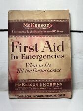 McKesson’s First Aid In Emergencies Booklet Pamphlet 1930  picture