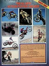 1981 Motocross Stars Posters Hannah Barnett Moates Sun - Vintage Motorcycle Ad picture