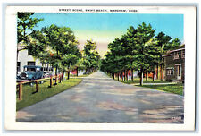 1938 Street Scene Swift Beach Wareham Massachusetts MA Posted Postcard picture
