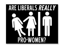 3x4 inch Are Liberals Really Pro-Women? Reality Sticker (gender decal vinyl) picture